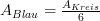 A_{Blau}=\frac{A_{Kreis}}{6}
