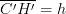 \overline{C'H'}=h