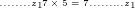 ........z_{1}7 \times 5 = 7.........z_{1}