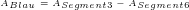A_{Blau}=A_{Segment 3}-A_{Segment 6} A_{Blau}=A_{Segment 3}-A_{Segment 6}